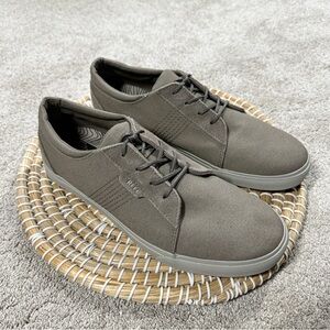 Reef Men’s Ridge Sneaker Shoes Lace Up Canvas Casual in Dark Gray 11